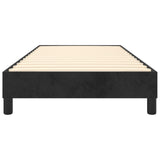 NNEVL Box Spring Bed Frame Black 100x200 cm Velvet