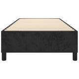 NNEVL Box Spring Bed Frame Black 107x203 cm King Single Size Velvet