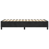 NNEVL Box Spring Bed Frame Black 107x203 cm King Single Size Velvet