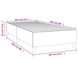 NNEVL Box Spring Bed Frame Black 107x203 cm King Single Size Velvet