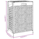 NNEVL Laundry Basket 44x34x64 cm Water Hyacinth