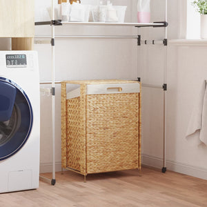 NNEVL Laundry Basket 44x34x64 cm Water Hyacinth