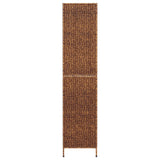 NNEVL Room Divider 3-Panel Brown 122x180 cm Water Hyacinth