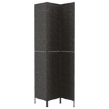 NNEVL Room Divider 3-Panel Black 122x180 cm Water Hyacinth