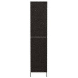 NNEVL Room Divider 3-Panel Black 122x180 cm Water Hyacinth