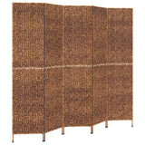 NNEVL Room Divider 5-Panel Brown 205x180 cm Water Hyacinth