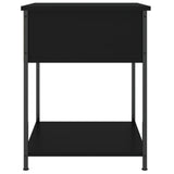 NNEVL Bedside Tables 2 pcs Black 44x45x58 cm Engineered Wood