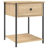 NNEVL Bedside Table Sonoma Oak 44x45x58 cm Engineered Wood