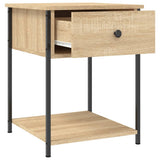 NNEVL Bedside Table Sonoma Oak 44x45x58 cm Engineered Wood
