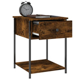 NNEVL Bedside Table Smoked Oak 44x45x58 cm Engineered Wood