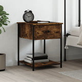 NNEVL Bedside Table Smoked Oak 44x45x58 cm Engineered Wood
