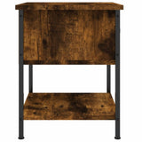 NNEVL Bedside Table Smoked Oak 34x35.5x45 cm Engineered Wood