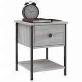 NNEVL Bedside Tables 2 pcs Grey Sonoma 34x35.5x45 cm Engineered Wood