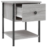 NNEVL Bedside Tables 2 pcs Grey Sonoma 34x35.5x45 cm Engineered Wood