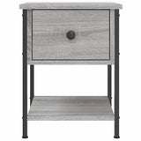 NNEVL Bedside Tables 2 pcs Grey Sonoma 34x35.5x45 cm Engineered Wood