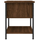 NNEVL Bedside Table Brown Oak 34x35.5x45 cm Engineered Wood