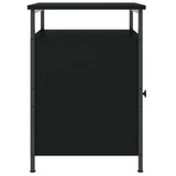 NNEVL Bedside Cabinets 2 pcs Black 40x42x60 cm Engineered Wood