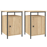 NNEVL Bedside Cabinets 2 pcs Sonoma Oak 40x42x60 cm Engineered Wood