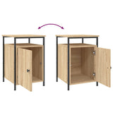 NNEVL Bedside Cabinets 2 pcs Sonoma Oak 40x42x60 cm Engineered Wood