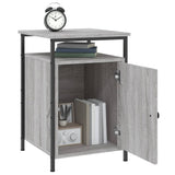 NNEVL Bedside Cabinets 2 pcs Grey Sonoma 40x42x60 cm Engineered Wood