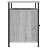 NNEVL Bedside Cabinets 2 pcs Grey Sonoma 40x42x60 cm Engineered Wood
