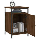 NNEVL Bedside Cabinets 2 pcs Brown Oak 40x42x60 cm Engineered Wood