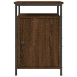 NNEVL Bedside Cabinets 2 pcs Brown Oak 40x42x60 cm Engineered Wood