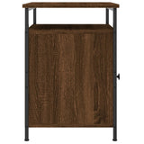 NNEVL Bedside Cabinets 2 pcs Brown Oak 40x42x60 cm Engineered Wood