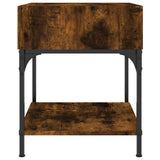 NNEVL Bedside Table Smoked Oak 40x41x50 cm Engineered Wood