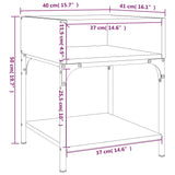 NNEVL Bedside Tables 2 pcs Smoked Oak 40x41x50 cm Engineered Wood