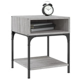 NNEVL Bedside Tables 2 pcs Grey Sonoma 40x41x50 cm Engineered Wood