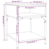 NNEVL Bedside Tables 2 pcs Grey Sonoma 40x41x50 cm Engineered Wood