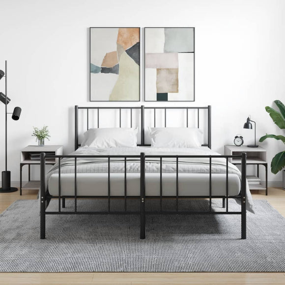 NNEVL Bedside Tables 2 pcs Grey Sonoma 40x41x50 cm Engineered Wood