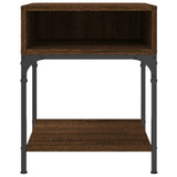 NNEVL Bedside Tables 2 pcs Brown Oak 40x41x50 cm Engineered Wood