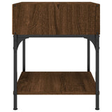 NNEVL Bedside Tables 2 pcs Brown Oak 40x41x50 cm Engineered Wood