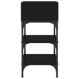 NNEVL Bedside Table Black 35x34.5x70 cm Engineered Wood