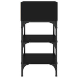 NNEVL Bedside Tables 2 pcs Black 35x34.5x70 cm Engineered Wood