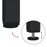NNEVL Bedside Tables 2 pcs Black 35x34.5x70 cm Engineered Wood