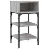 NNEVL Bedside Tables 2 pcs Grey Sonoma 35x34.5x70 cm Engineered Wood