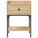 NNEVL Bedside Tables 2 pcs Sonoma Oak 40.5x31x60 cm Engineered Wood