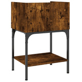 NNEVL Bedside Table Smoked Oak 40.5x31x60 cm Engineered Wood