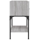 NNEVL Bedside Table Grey Sonoma 40.5x31x60 cm Engineered Wood