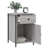 NNEVL Bedside Cabinet Grey Sonoma 40x42x60 cm Engineered Wood