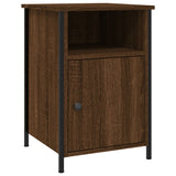 NNEVL Bedside Cabinet Brown Oak 40x42x60 cm Engineered Wood