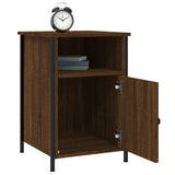 NNEVL Bedside Cabinet Brown Oak 40x42x60 cm Engineered Wood