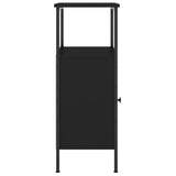 NNEVL Bedside Cabinets 2 pcs Black 41x31x80 cm Engineered Wood