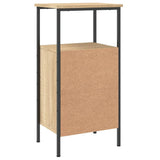 NNEVL Bedside Cabinet Sonoma Oak 41x31x80 cm Engineered Wood