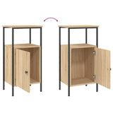 NNEVL Bedside Cabinet Sonoma Oak 41x31x80 cm Engineered Wood