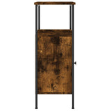 NNEVL Bedside Cabinets 2 pcs Smoked Oak 41x31x80 cm Engineered Wood
