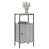 NNEVL Bedside Cabinets 2 pcs Grey Sonoma 41x31x80 cm Engineered Wood
